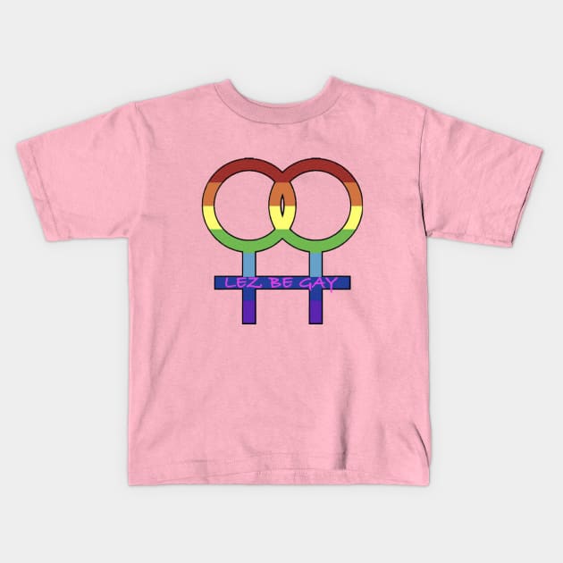 Lesbian Kids T-Shirt by Phatpig